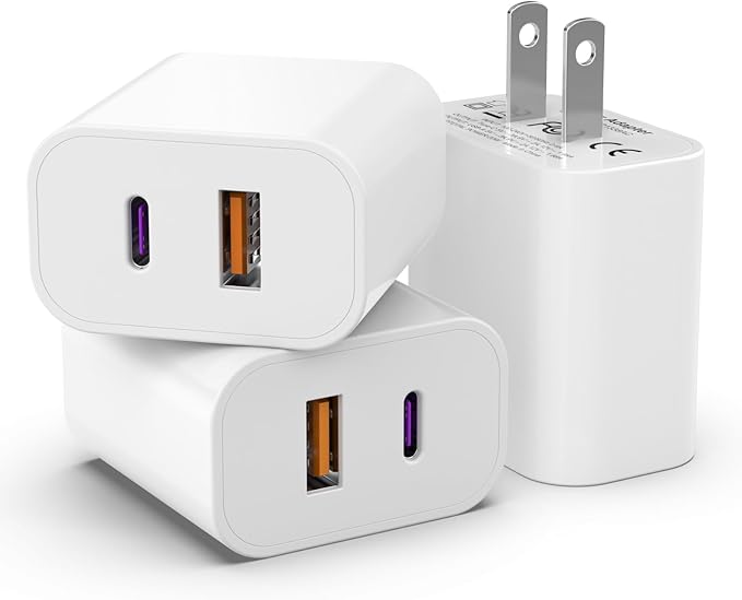 20W USB-C Dual Port Wall Charger