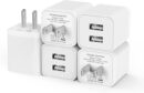 5-Pack USB Wall Charger